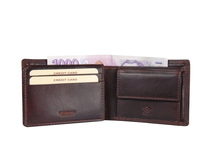 detail kožená peněženka AUTHENTIC TROPHY menší šir.