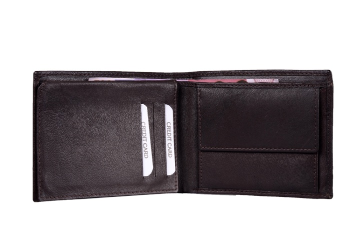 detail kožená peněženka široká
