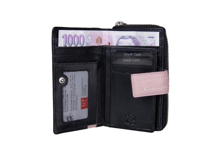 detail Kožená peněženka