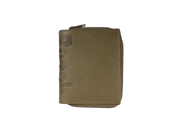 detail kožená peněženka zip