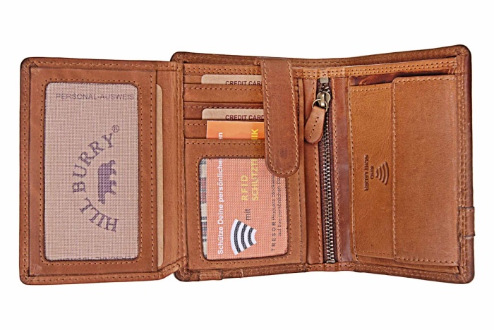 detail Kožená peněženka vysoká