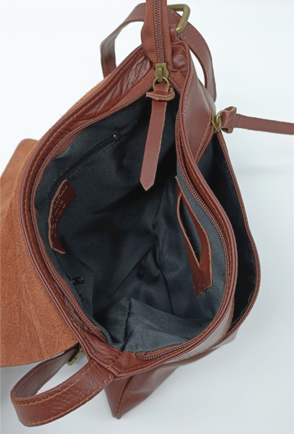 detail Kožená taška