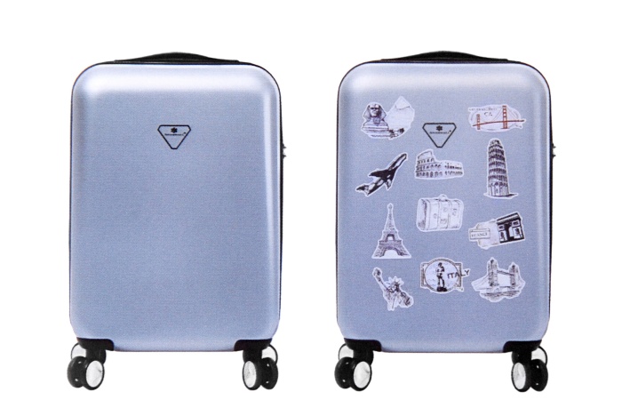 detail Cestovní kufr malý skořepinový