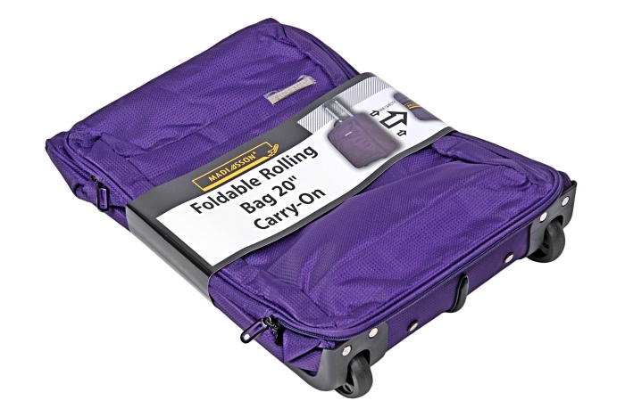 detail Cestovní kufr textilní skládací