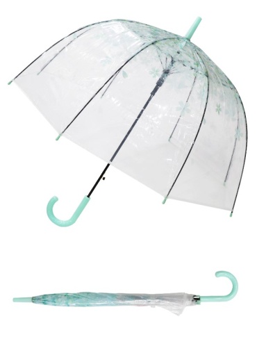 Deštník holový průhledný