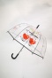 náhled Průhledný holový deštník