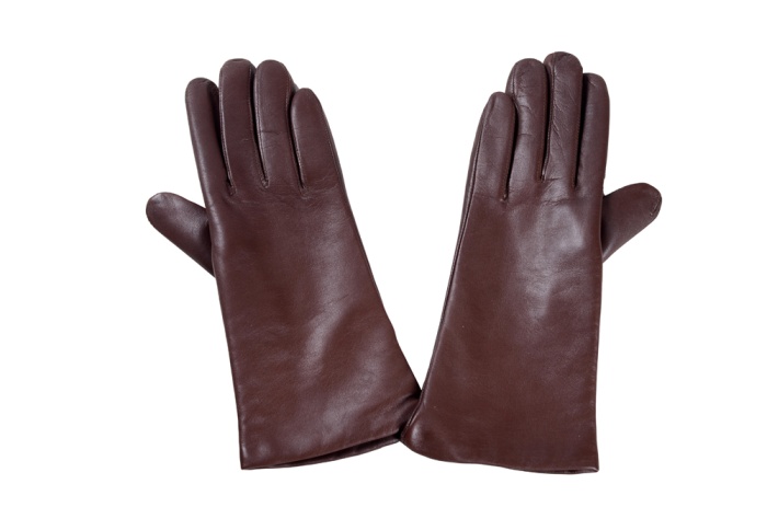 detail kožené dámské rukavice