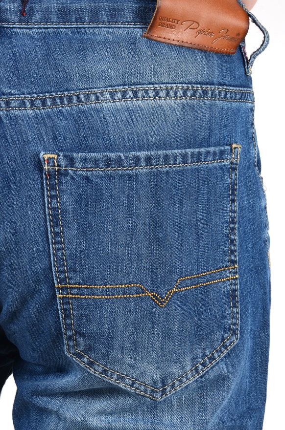 detail pánské jeans kraťasy