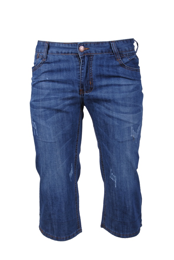 detail jeansové capri