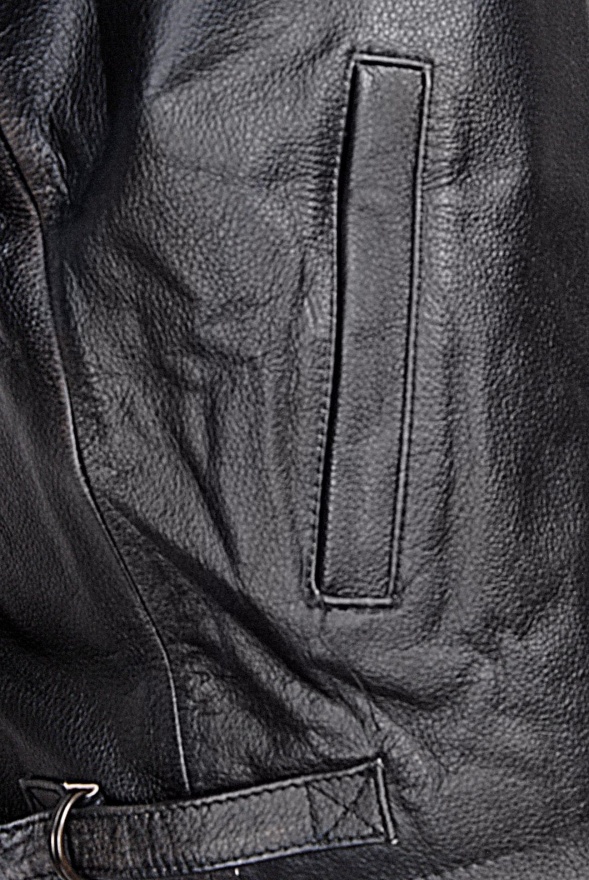 detail kožená bunda