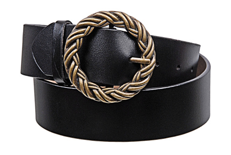 Dámský kožený opasek, šířka 5 cm