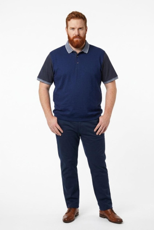 Pánská polokošile, kombinace materiálů