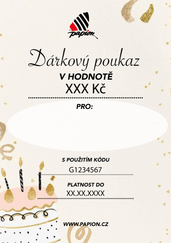 Dárkový certifikát - ONLINE