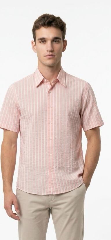 detail Pánská košile SLIM FIT kr. rukáv