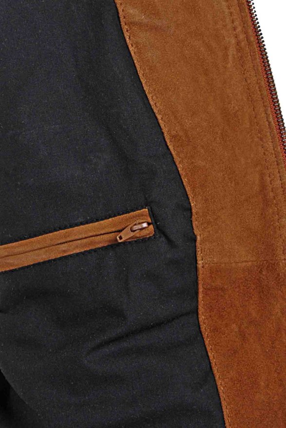 detail Kožený pánský bluson