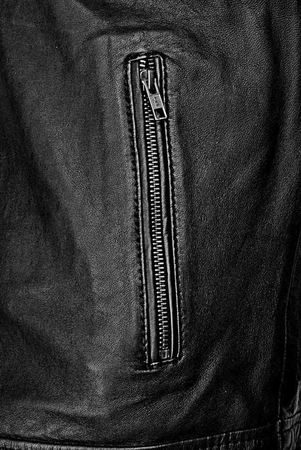 detail Kožená pánská bunda, VĚTŠÍ VELIKOST
