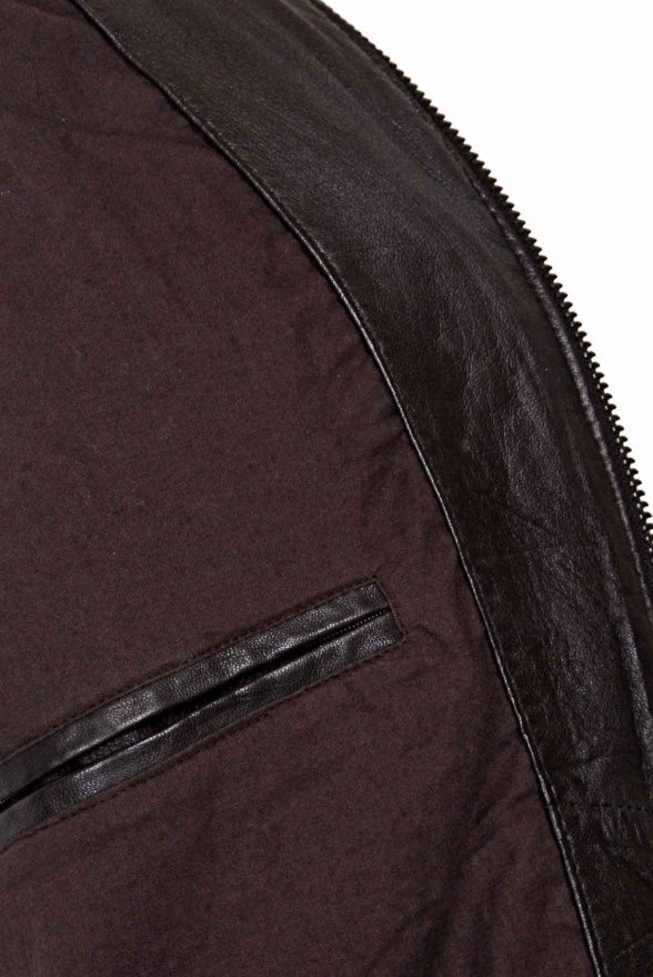 detail Kožená pánská bunda, VĚTŠÍ VELIKOST