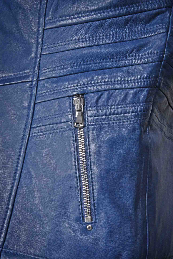 detail Dámská kožená bunda KL MAURA, VĚTŠÍ VELIKOST