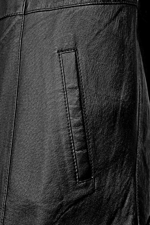detail Kožené dámské paleto