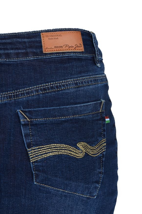 detail Papion sukně jeans