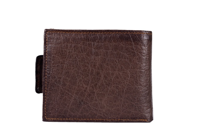 detail kožená pánská peněženka
