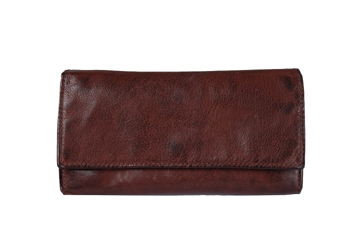 detail kožená peněženka dlouhá