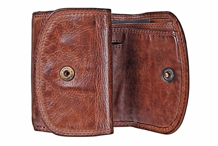 detail Kožená peněženka malá