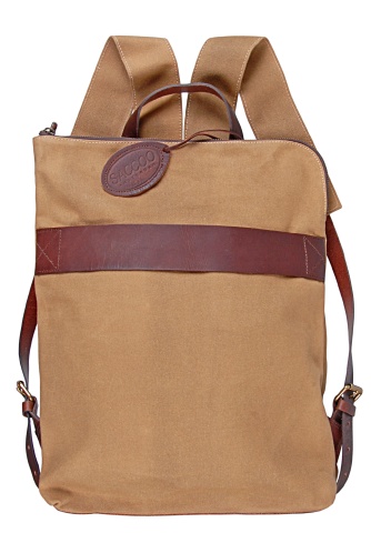 Textilní batoh s koženými doplňky LA PAZ CV