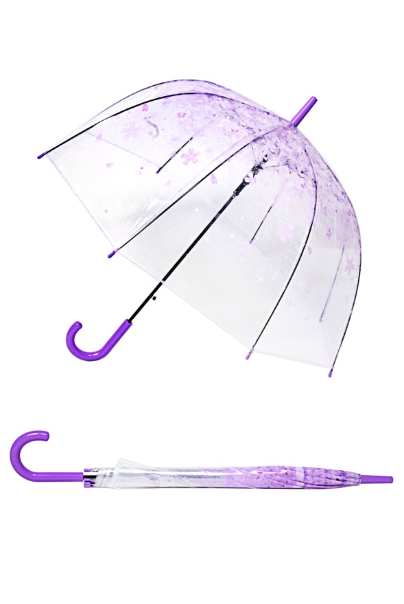 detail Deštník holový průhledný