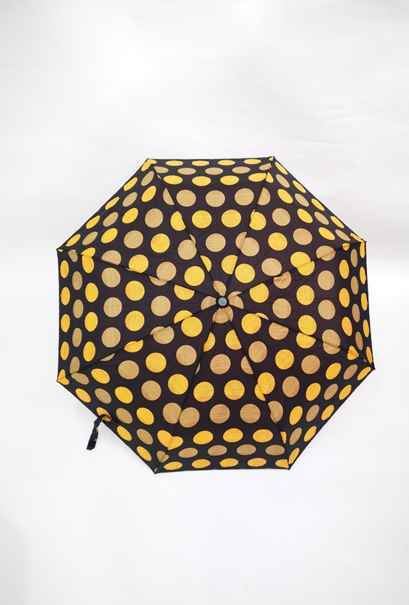 detail Automatický deštník puntíky