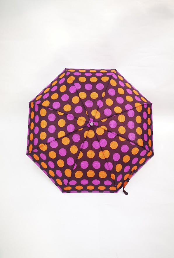detail Automatický deštník puntíky