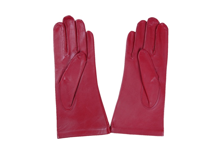 detail dámské kožené rukavice