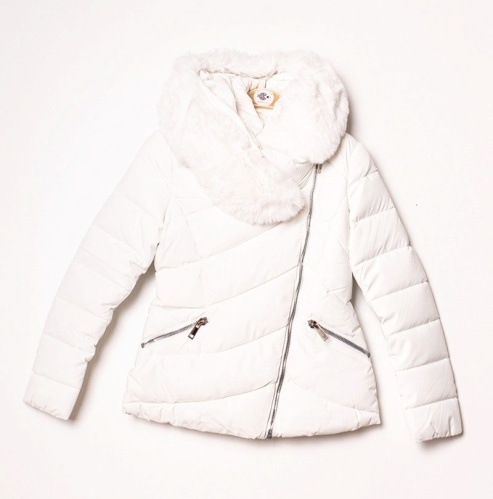 Dámská zimní bunda s umělou kožešinou
