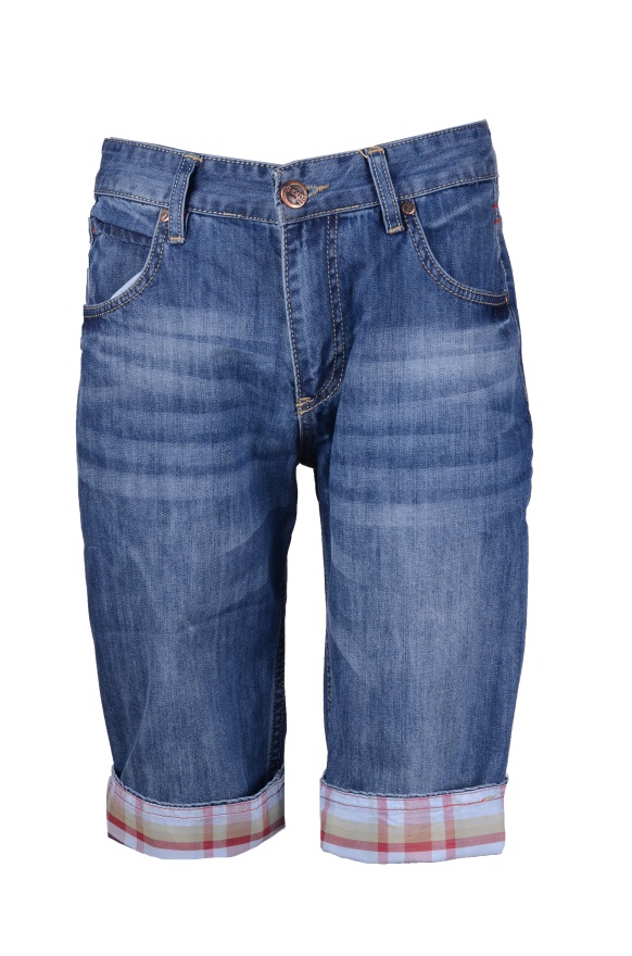 detail pánské jeans kraťasy