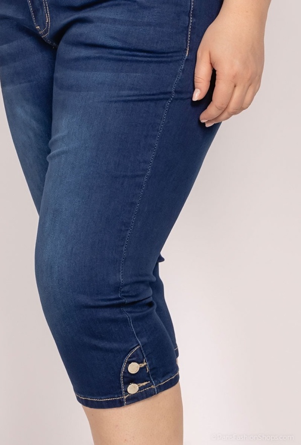 detail jeansové kraťasy