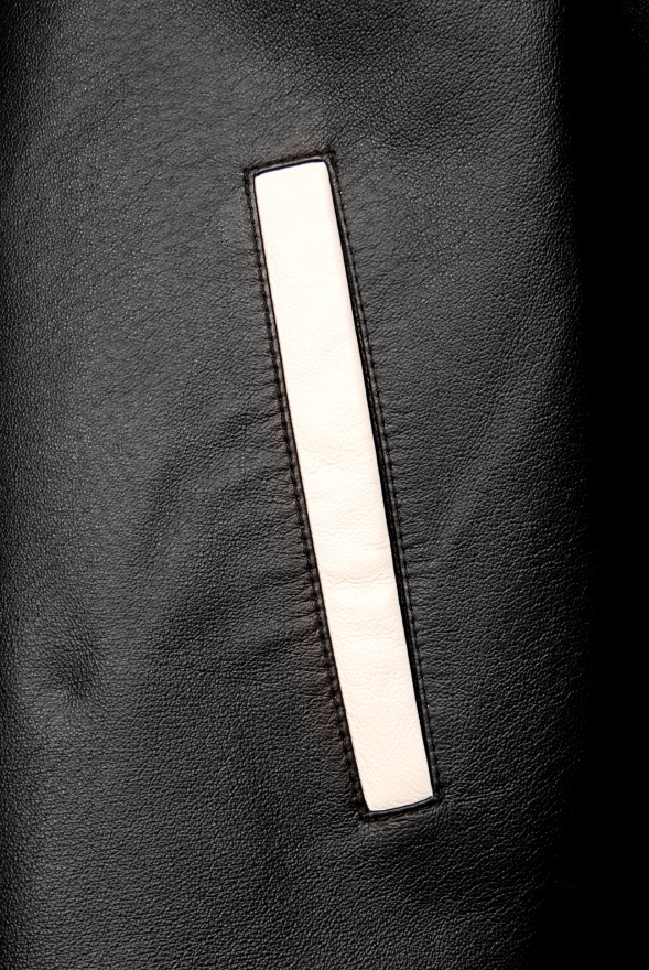 detail pánská kožená bunda