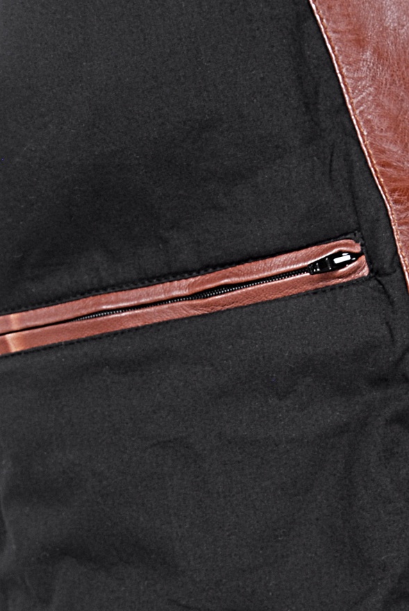 detail Pánská kožená bunda
