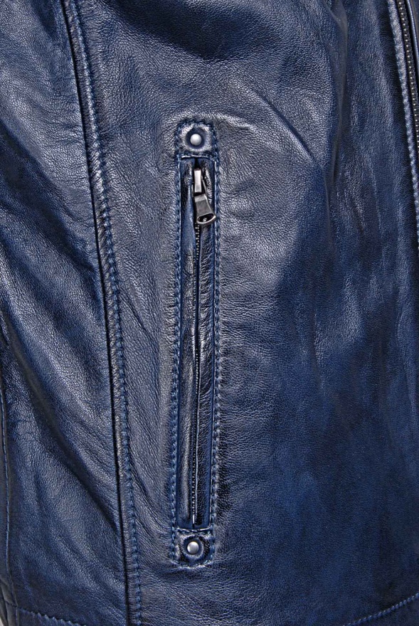 detail Pánská kožená bunda, VĚTŠÍ VELIKOST