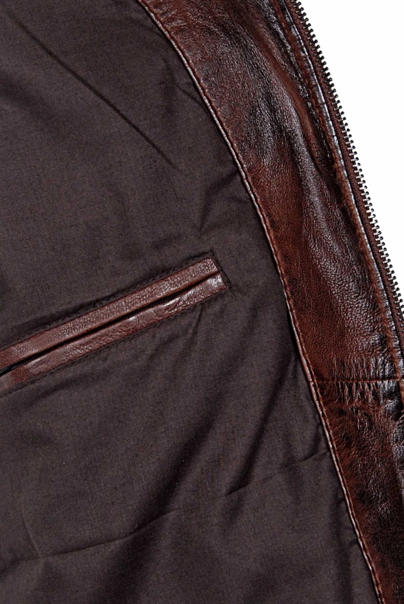 detail Pánská kožená bunda, větší velikost