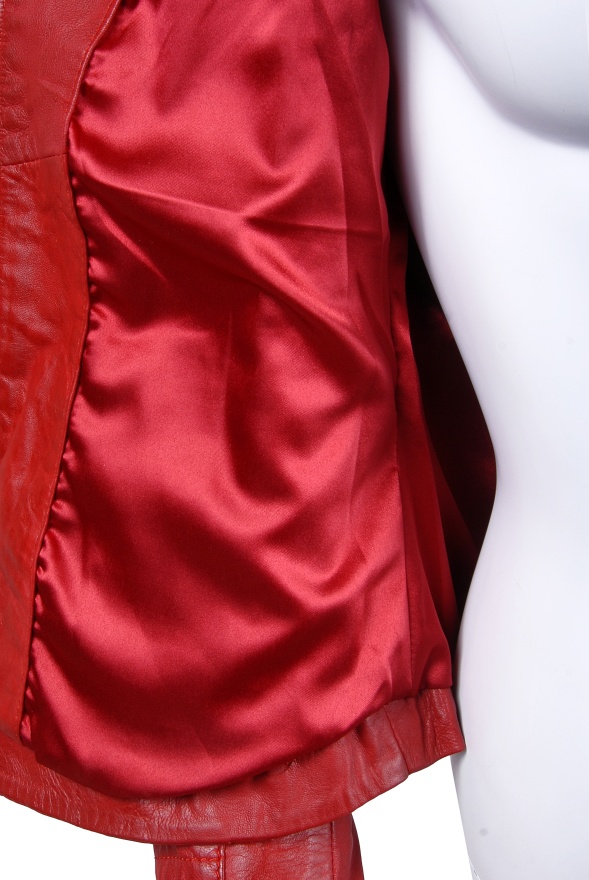 detail kožená dámská bunda, VĚTŠÍ VELIKOST