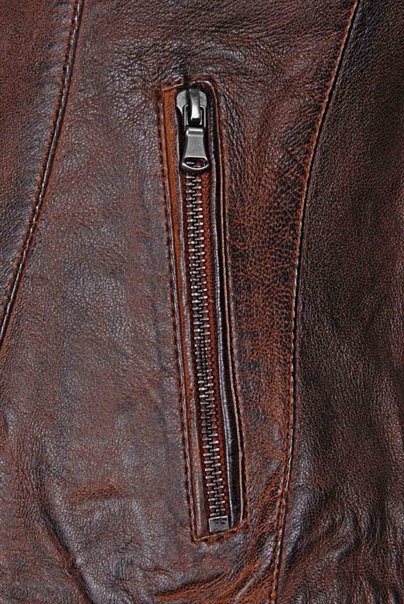 detail kožená dámská bunda, VĚTŠÍ VELIKOST