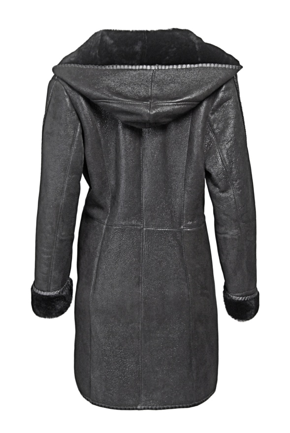 detail kožešinový kabát