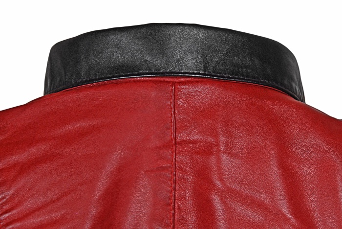 detail Kožený kabátek, paleto-větší velikost