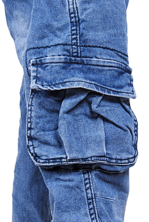 detail Dětské jeansové kapsáče do gumy